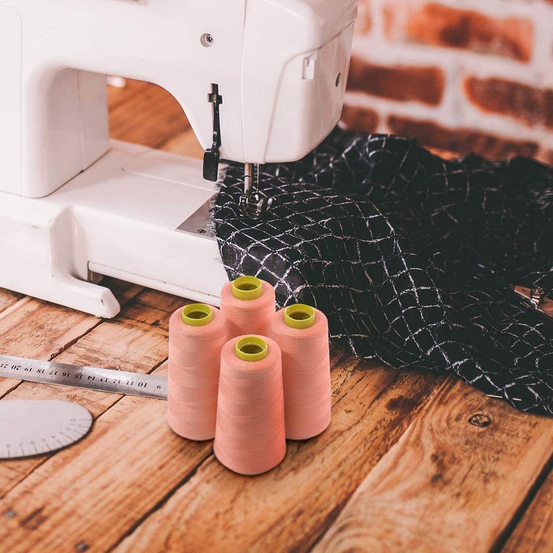 ThreadNanny 4 Large Cones (3000 Yards Each) of Polyester Threads for Sewing Quilting Serger Black Color from ThreadNanny - Image 5